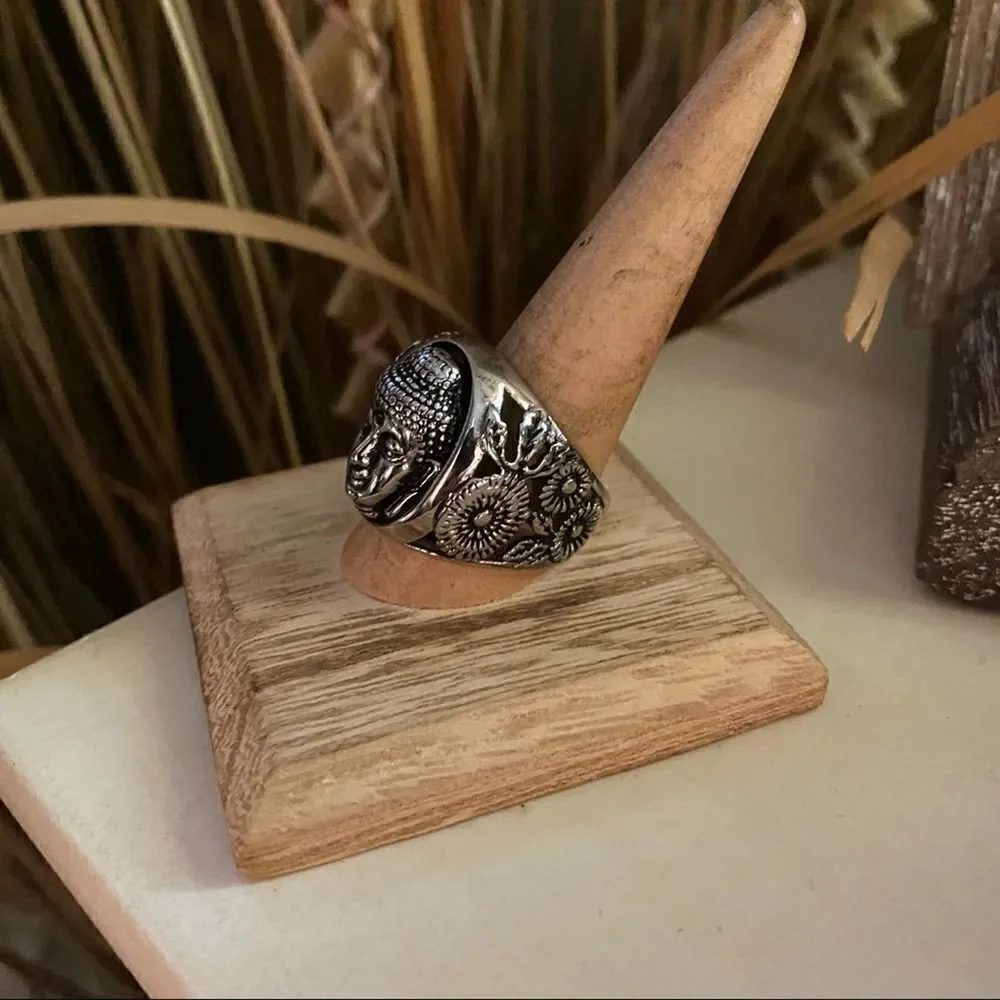 Buddha High Polished Stainless Steel Ring Sizes 11,12